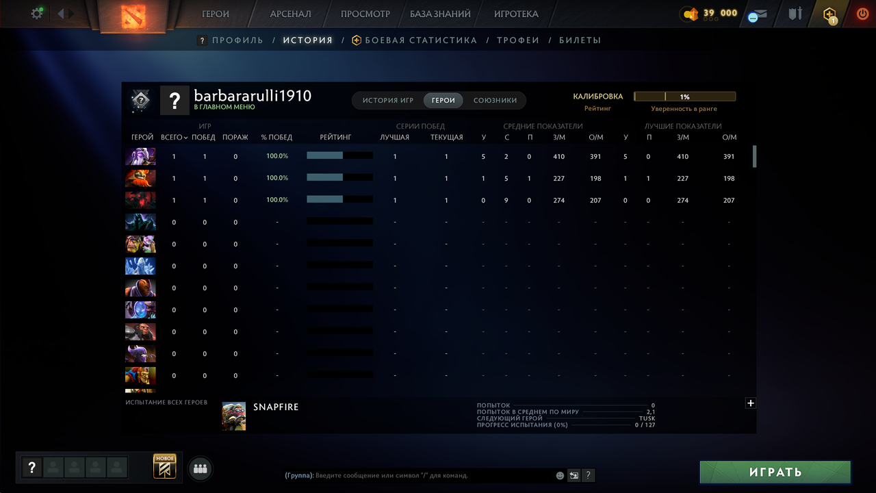 Dota 2 Account  MMR
