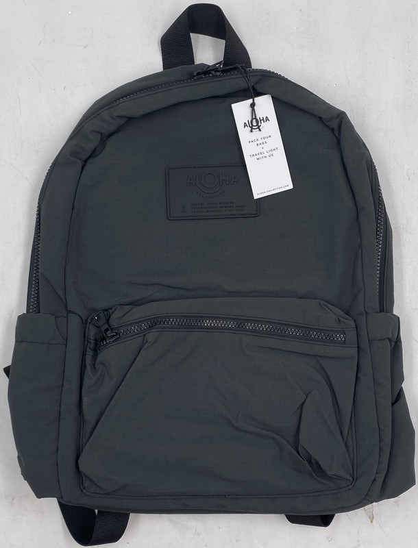 ALOHA MONOCHROME KEEP IT LIGHT BLACK BACKPACK NBPNY200-0200-OS