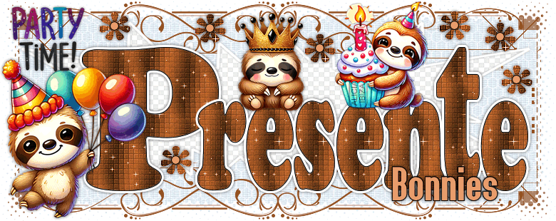 Presente Sloth Bears bonnies