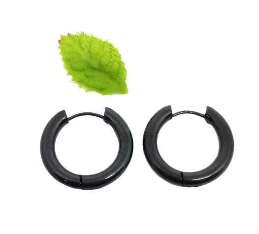Pendientes de Aro Hombre Mujer en Acero Modelo Pirata Grandes 4x24mm Para Amigos Pendientes de Aro Hombre Mujer en Acero Modelo Pirata Grandes 4x24mm Para Amigos