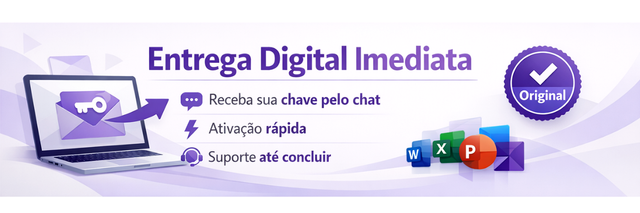 Entrega digital imediata