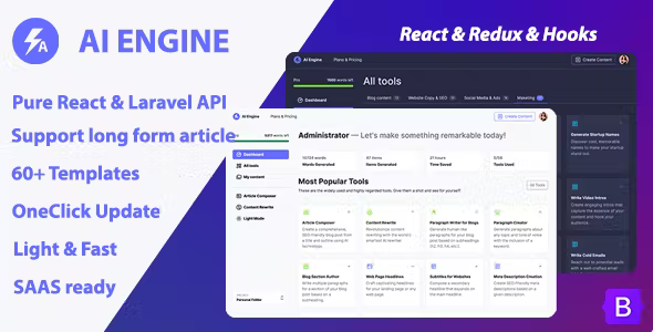 AI Engine – AI Copywriter & Content Writer (SAAS) PHP