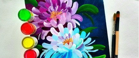 Easy Flower Painting Tutorial for Beginners: How to Paint Peony Flowers with Acrylic Paint on Canvas