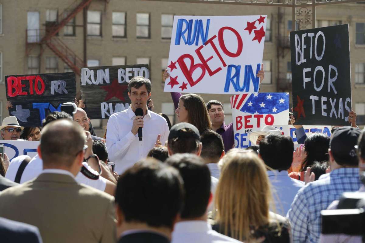 Congressman Beto O'Rourke announces his run for U.S. Senate on Friday, March 31, 2017