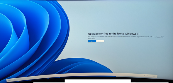 Windows 11 Upgrade-Werbung