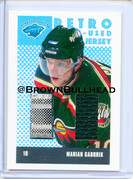 2002 03 ITG Parkhurst Retro Stick Jersey RSJ 24 Marian Gaborik Minnesota Wild COPY 8A