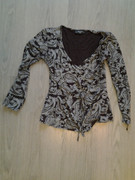 21 Shirt - Long sleeve - Brown-White print 2 (1)