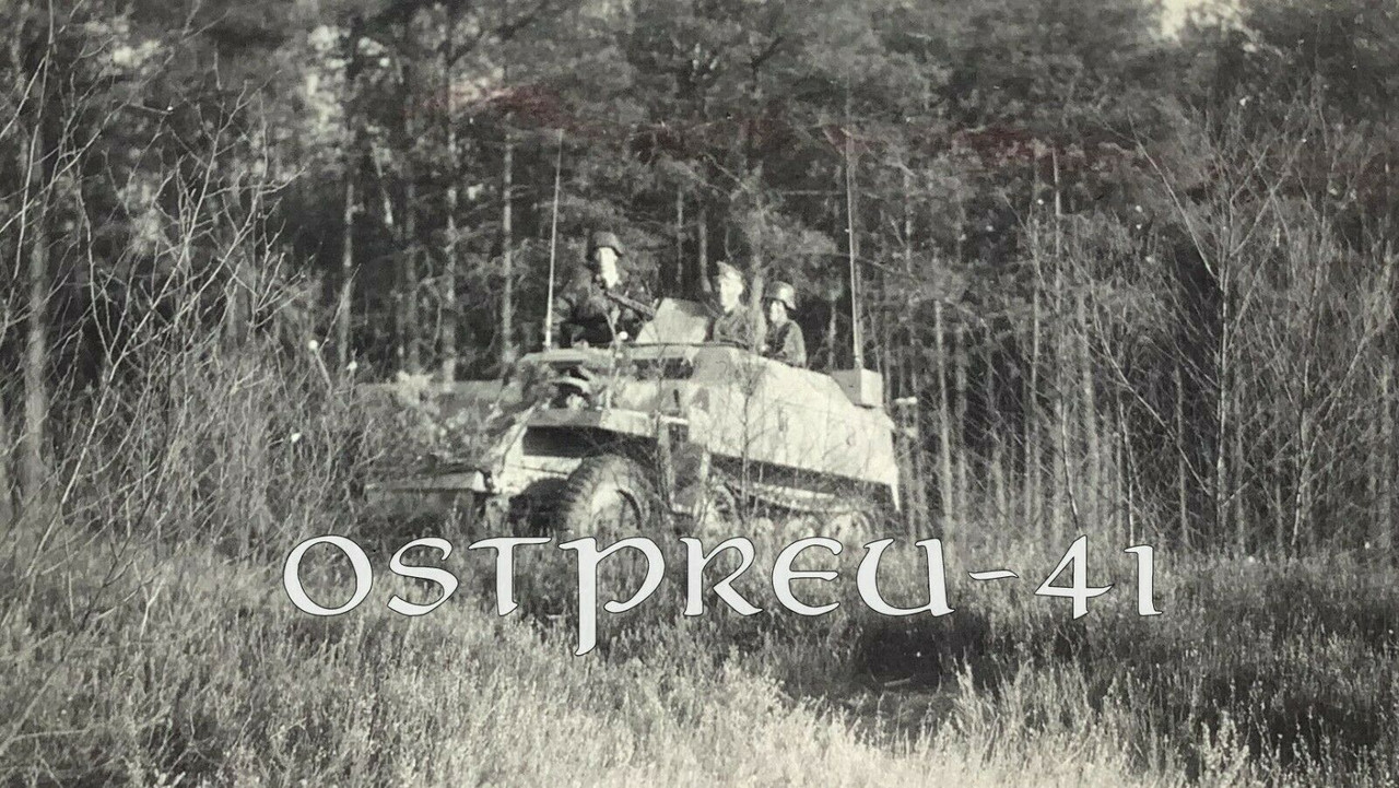Orig. Foto 2WK Panzer T.-Div. D. F. Panzerkampfwagen Panzerfahrer Erbsentarn