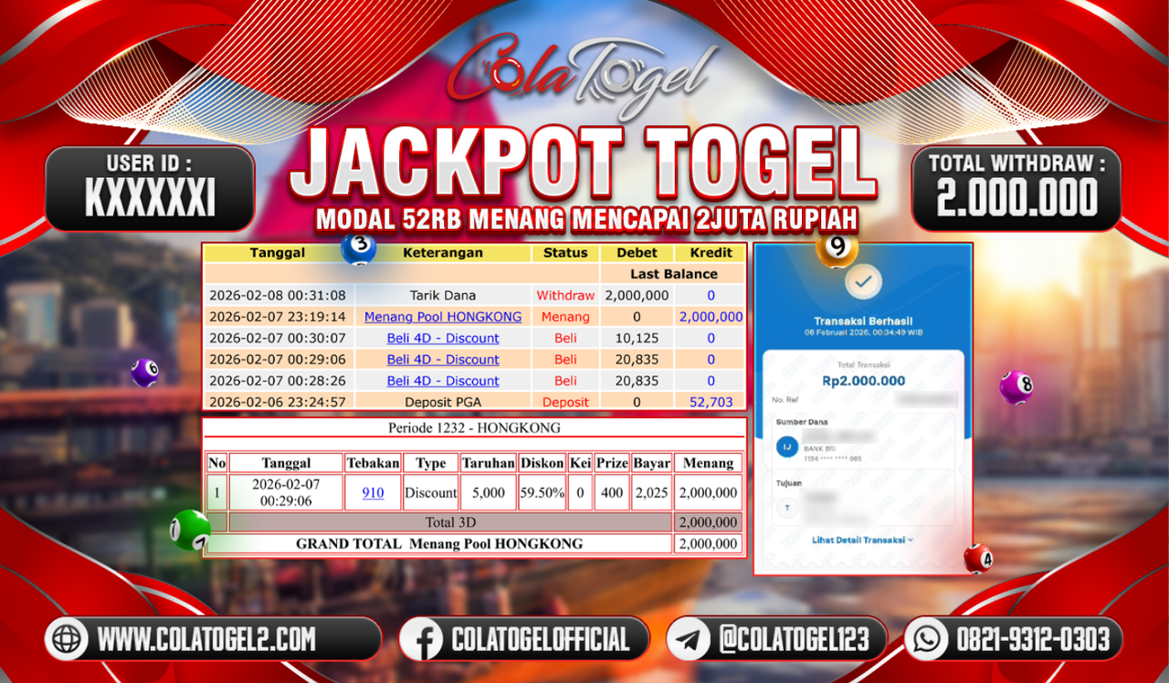 JACKPOT HONGKONG LOTTO!!