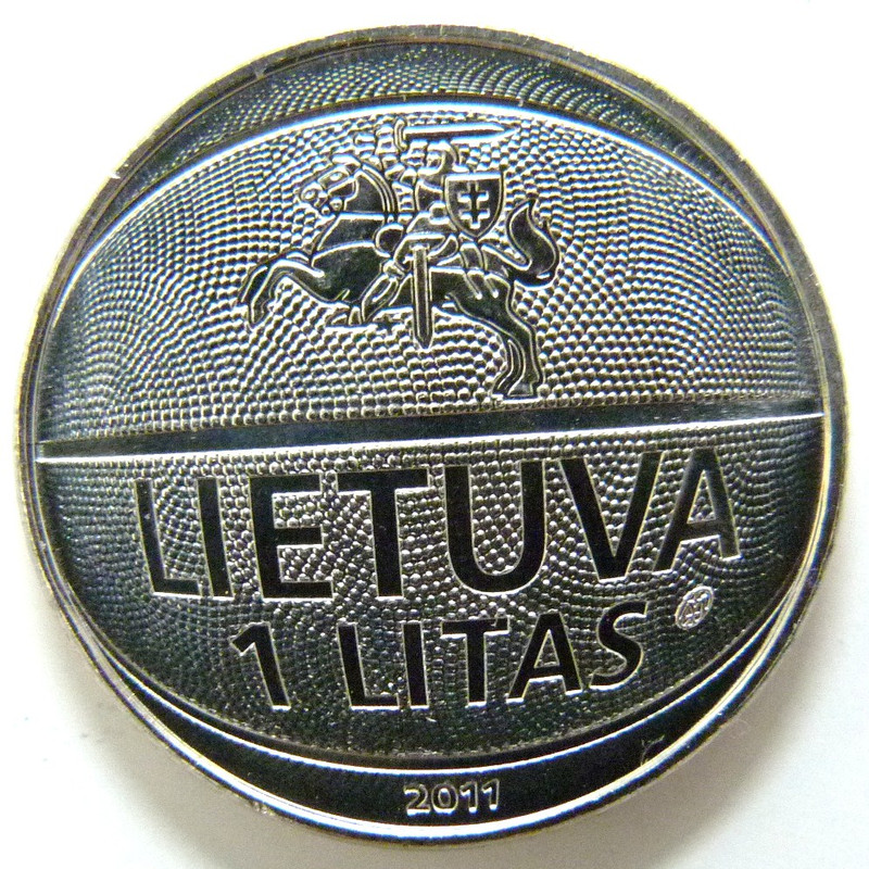 1 Litas. Lituania (Eurobasket 2011) LIT-1-Litas-2011-Eurobasket-2011-anv