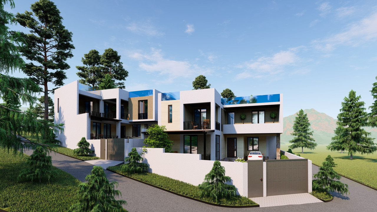 Interior view of a spacious, modern living area