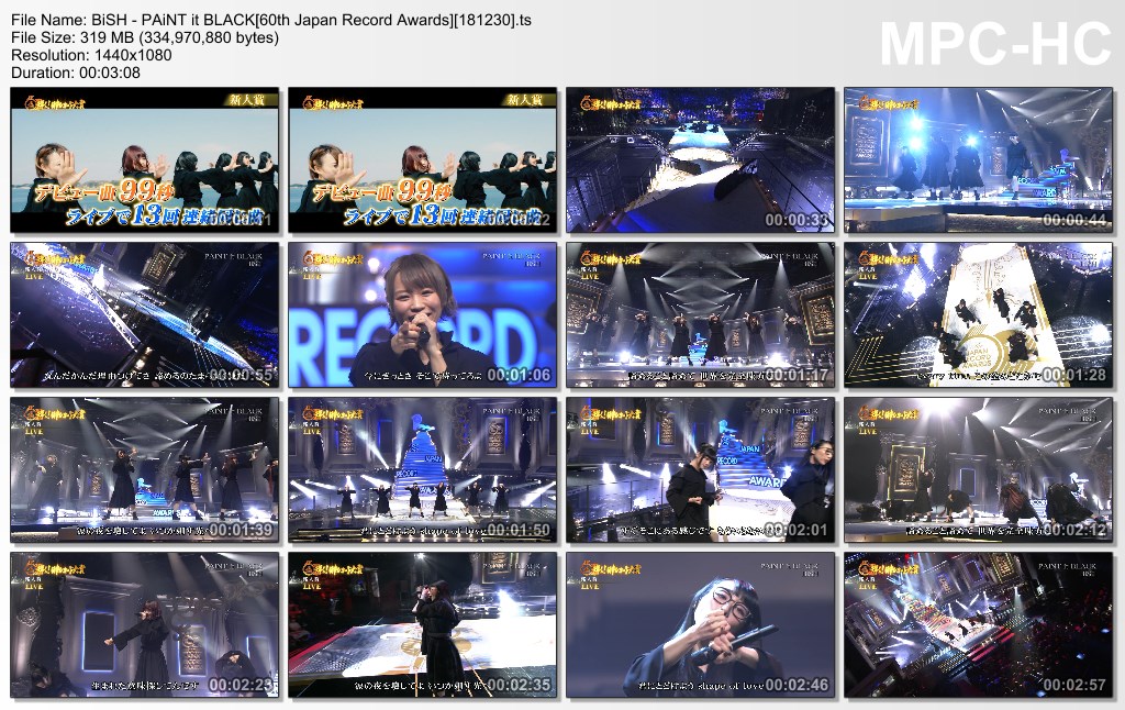 BiSH - PAiNT it BLACK[60th Japan Record Awards][181230].ts_thumb