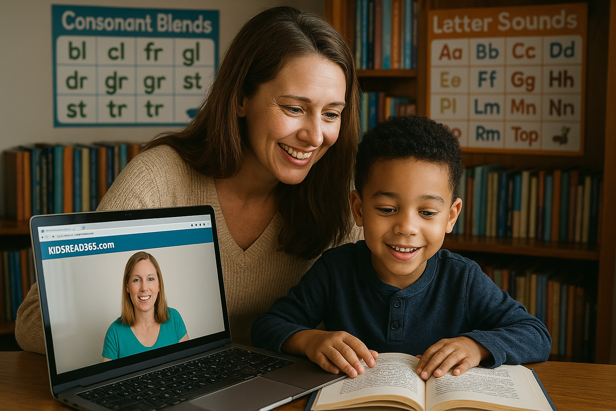 Parent reading with child