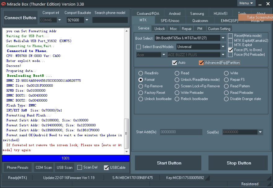 tecno pova(ld7j) pattern and frp remove done with miracle box