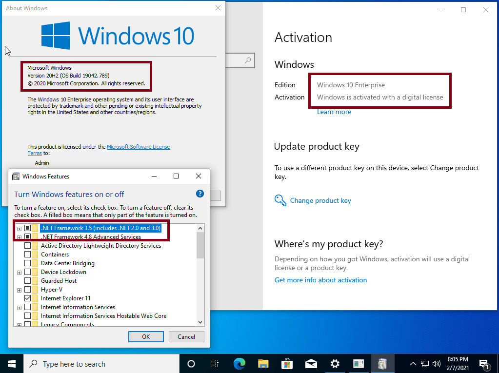 Windows 10 Enterprise 20H2 10.0.19042.789 Multilingual (x86/x64) Preactivated February 2021 Windows 10 Enterprise 20H2 10.0.19042.789 Multilingual (x86/x64) Preactivated February 2021