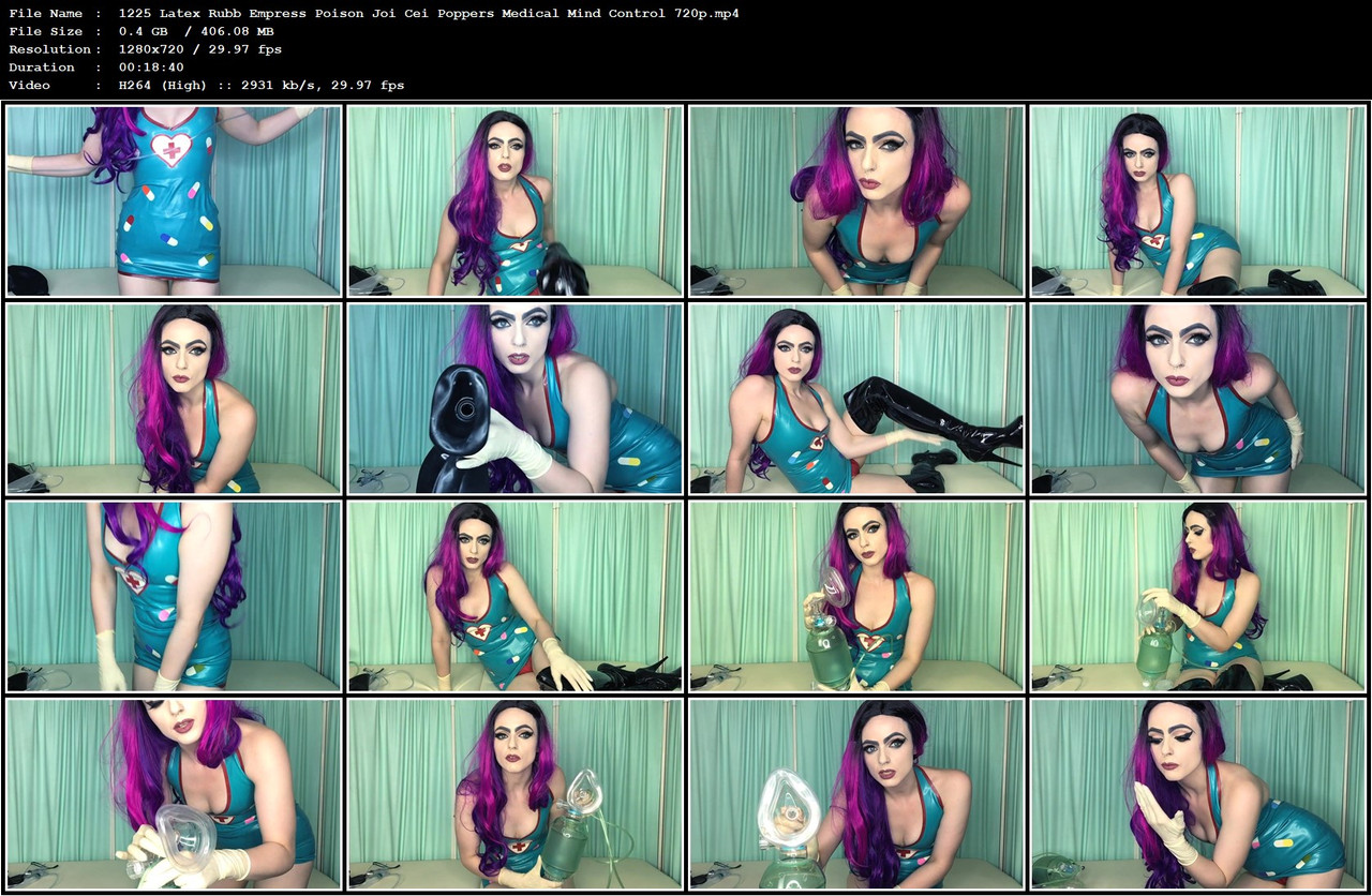 1225 Latex Rubb Empress Poison Joi Cei Poppers Medical Mind Control 720p mp4