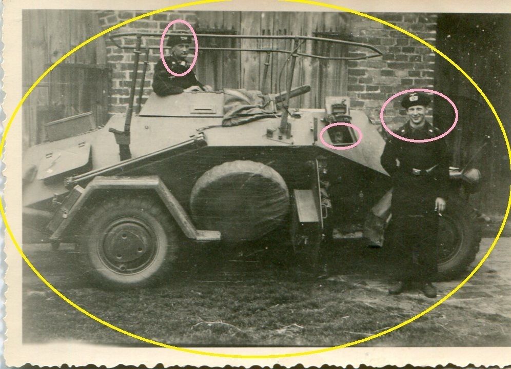 Foto WW II Leichter Schützen Panzer Funk Wagen