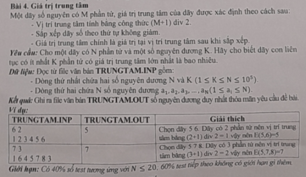 Đề bài