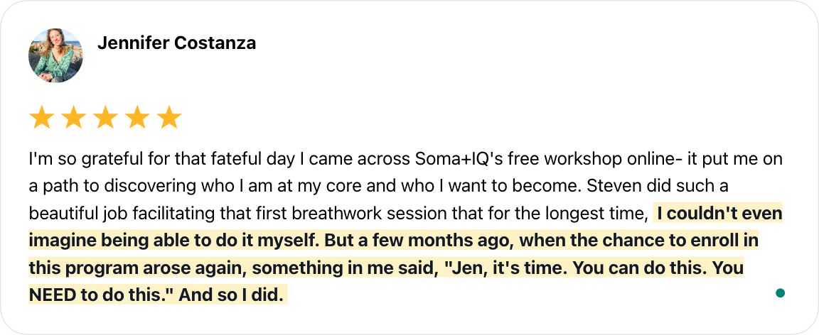 Testimonial from Jennifer Costanza