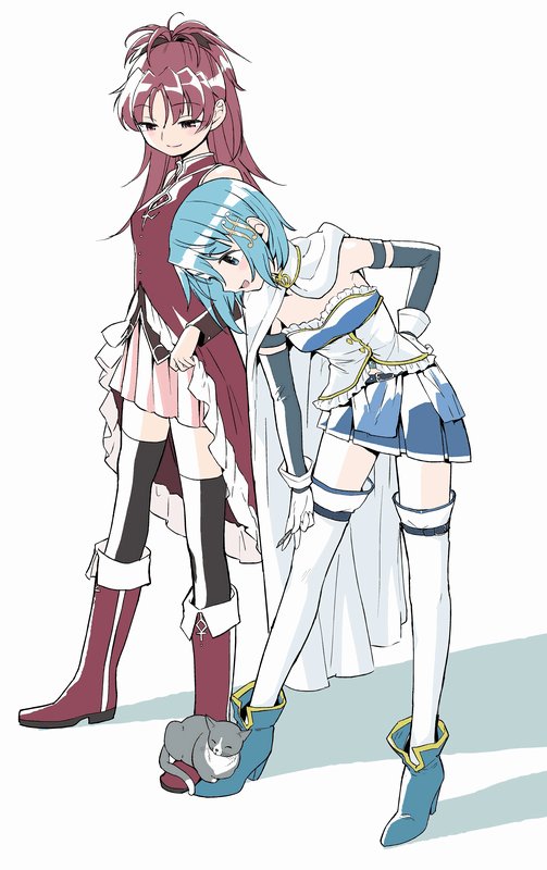 miki-sayaka-and-sakura-kyouko-mahou-shoujo-madoka-magica-drawn