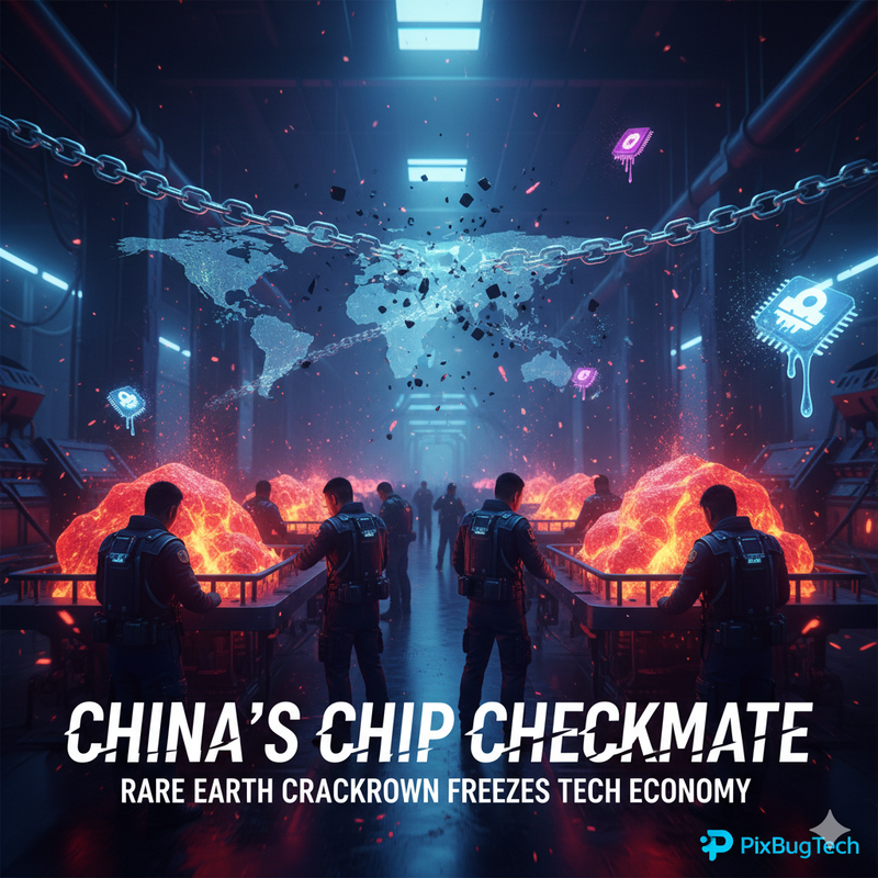 China Aperta o Parafuso nas Terras Raras: O Xeque-Mate Geopolítico que Pode Congelar Seus Chips e Derreter a Economia Tech Global