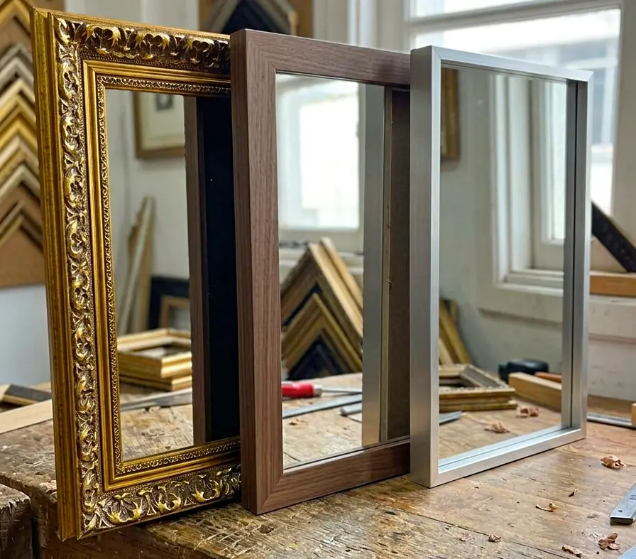 Espelhos emoldurados sob medida — Oficina do Quadro Campinas
