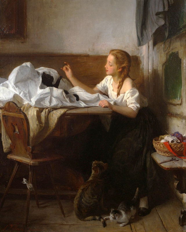 1842-1884-Ludwig-Vollmar-Playful-Companions-1