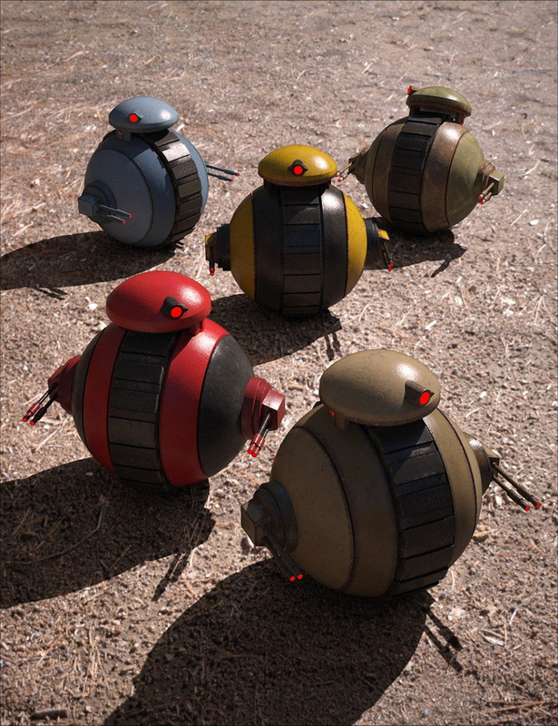 sci fi mini tank bot 00 main daz3d