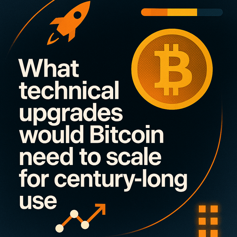 What technical upgrades would Bitcoin need to scale for century‑long use