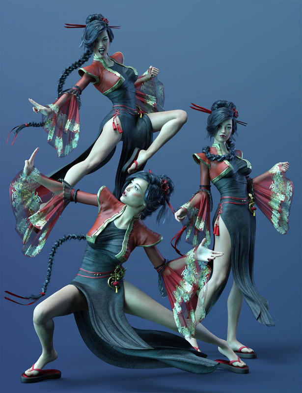 Poses and Expressions for Fan Ling and Genesis 8 Female