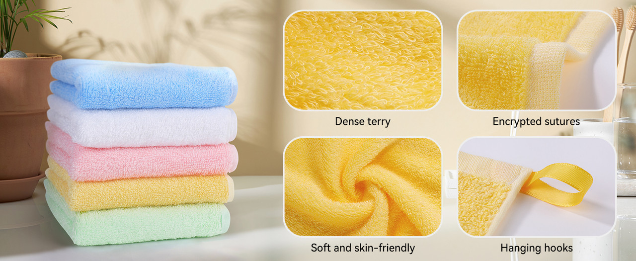 Soft Baby Washcloths Set - Multi-Purpose