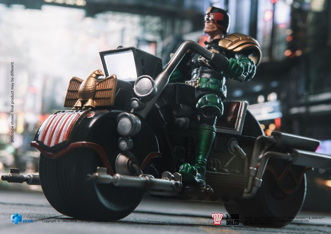 Judge Dredd And Lawmaster Mkii Motorcycle Set J V Re Futhat Be Az