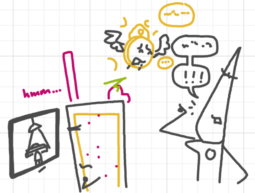 A panel from A Murder On The, episode six of the Board Boards object show by Furretwalk/WalkingFurret.