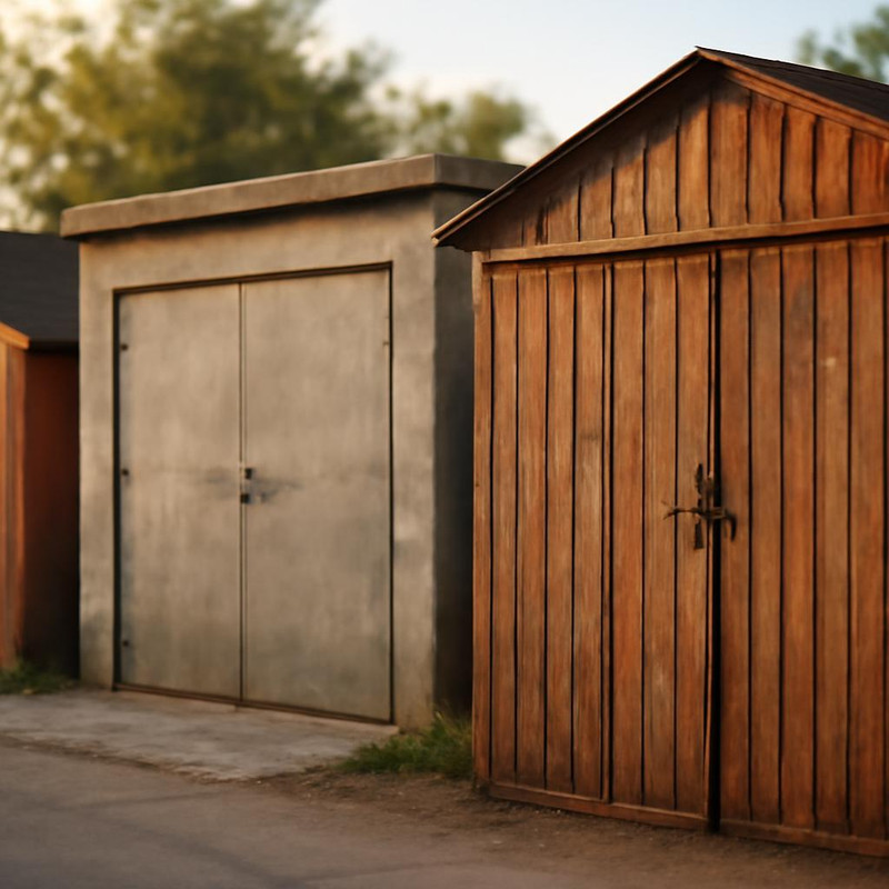 Типы гаражей для демонтажа