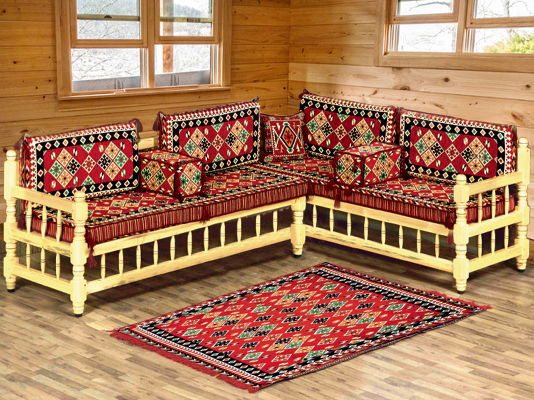 Arabic Floor Sofa Set Arabic Majlis Art Deco Linen Fabric lupon.gov.ph