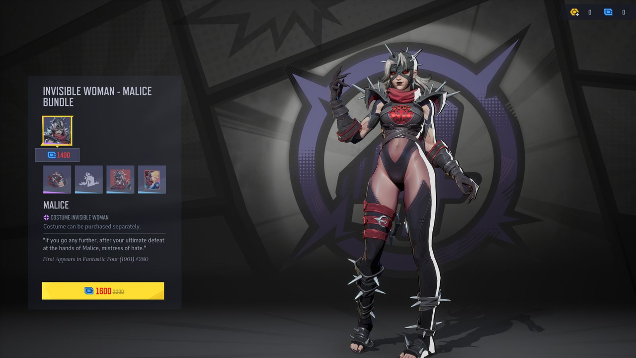 Cómo obtener la skin Malice Sue Storm en Marvel Rivals