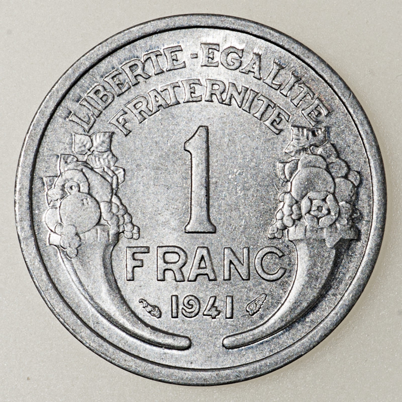 ¡¡Comunes!! 1 franco. Francia 1941 (Morlon). PAS5883