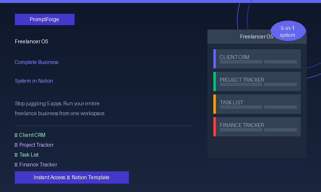 Freelancer OS — Complete Business System in Notion