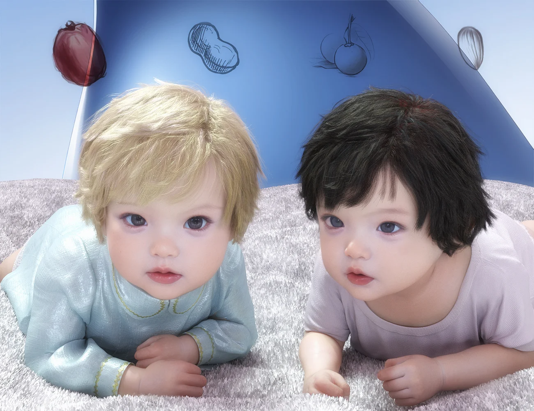 Babies in Angel Curvy Short Hair Promo