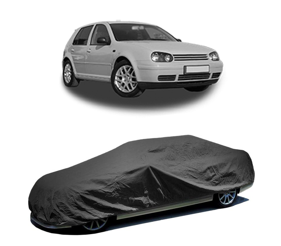 Husa tip prelata auto pentru Volkswagen Golf IV (9B3) 2008 - 2014,culoare negru, material textil impermeabil, rezistanta la intemperii praf UV, CARPASSION Husa Protectie