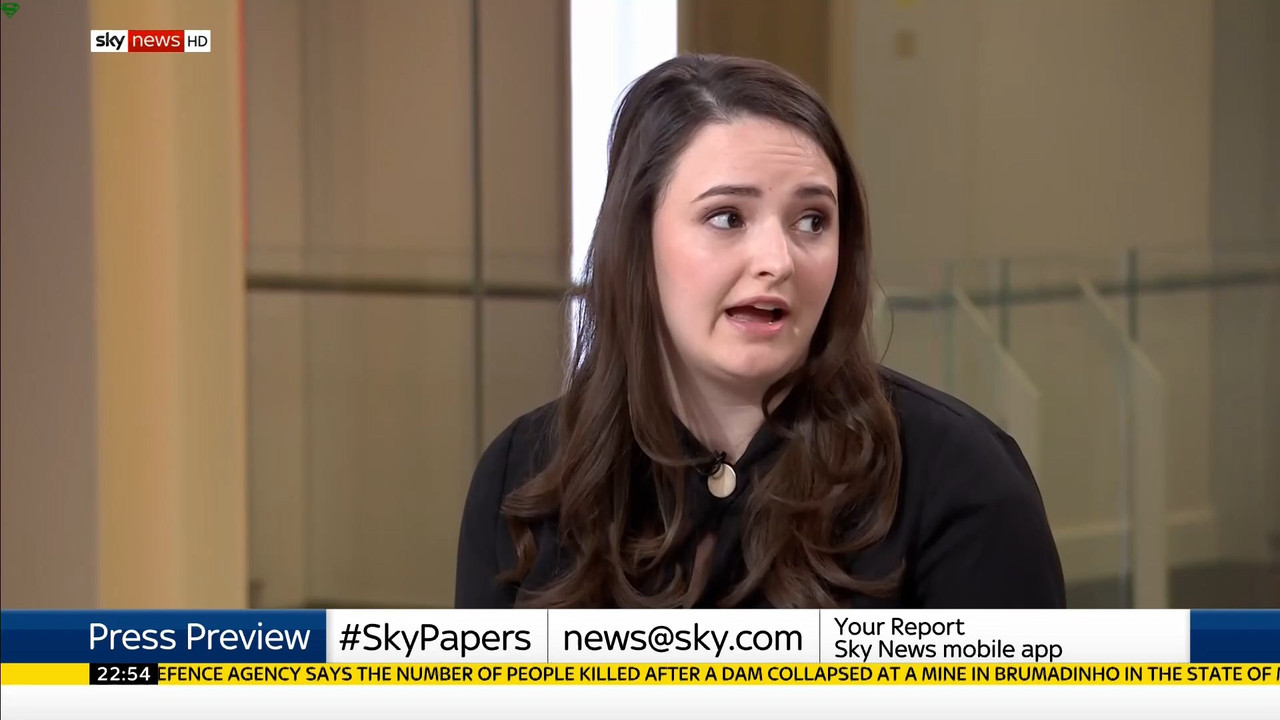 27 January - 22.00.00 - Sky News At 10. Anna Jones with the main