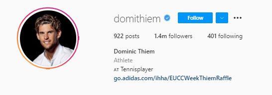 Dominic's Instagram