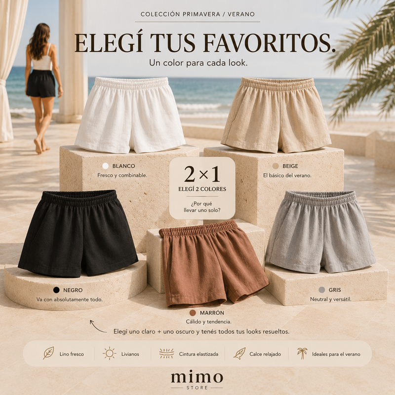 Short lino detalle MIMO