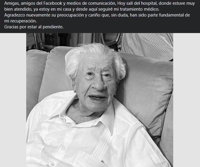 Ignacio López Tarso deja el hospital después de ser internado por neumonía