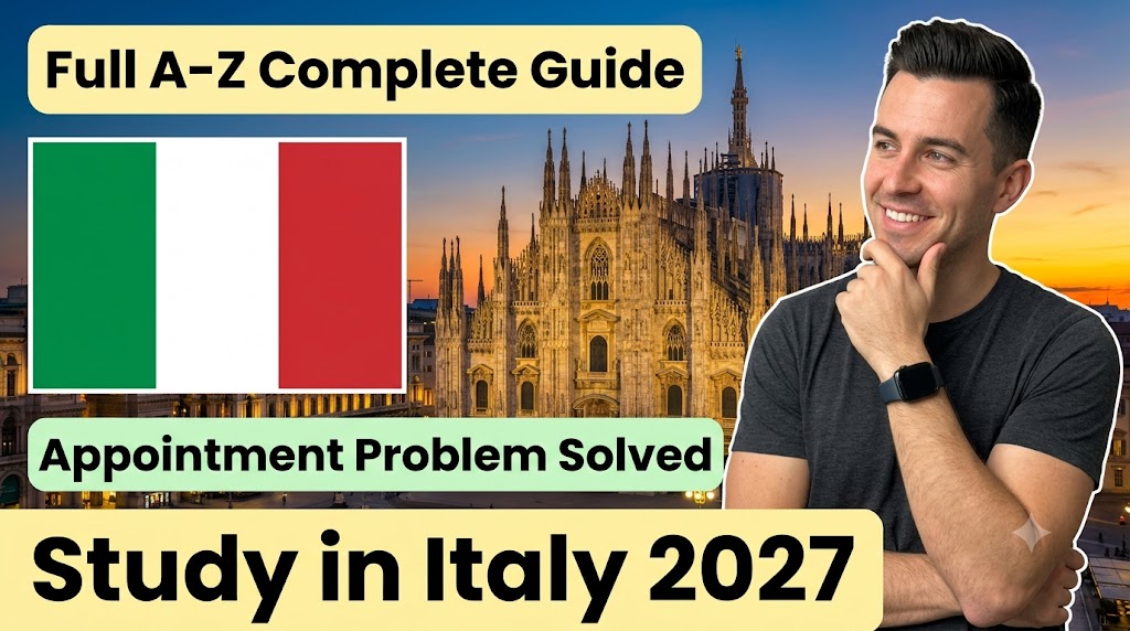 Result of: YouTube Thumbnail Prompt – Study in Italy 2027: A-Z Complete Guide