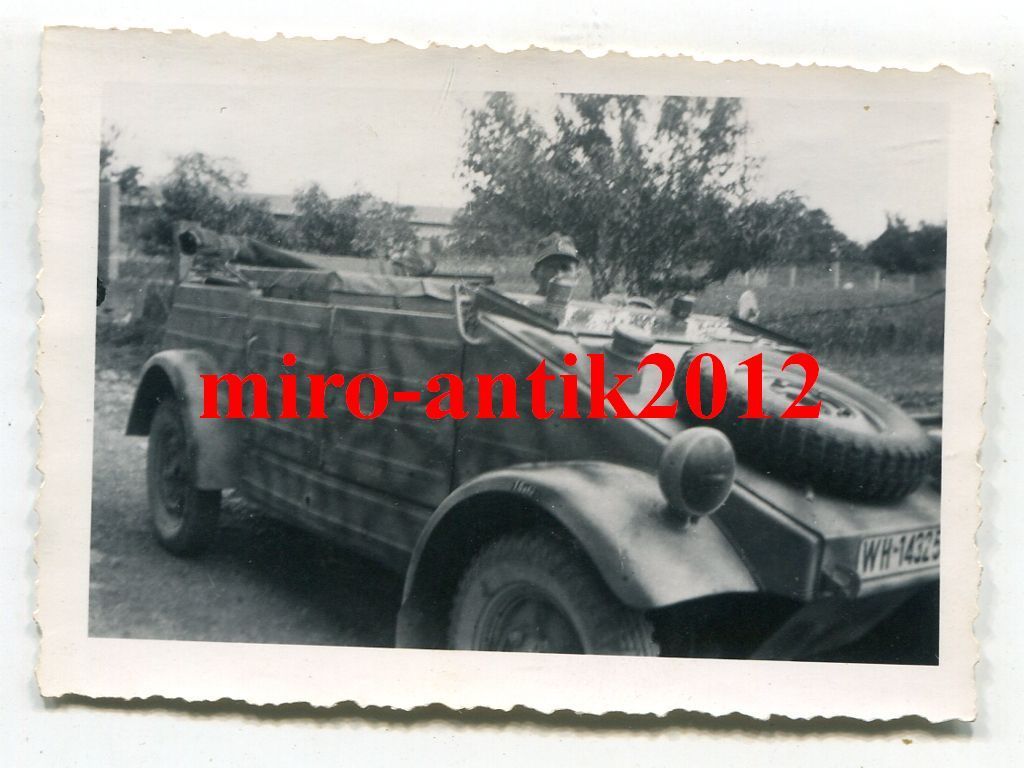 Foto, Wehrmacht, PKW, Kübelwagen, Camo, Nahaufna