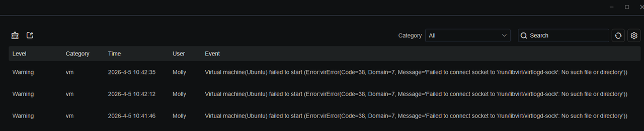 fail log
