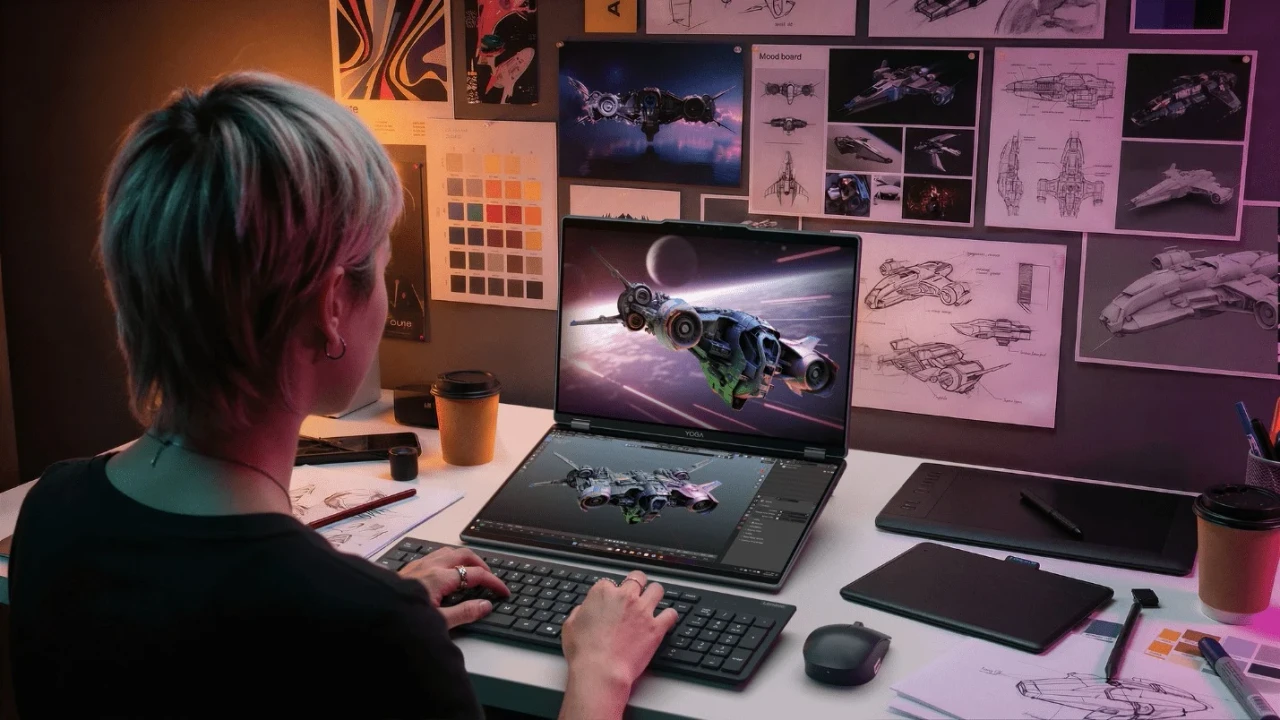 Lenovo Yoga Book Pro 3D Concept unveiled with glasses-free 3D display and dual OLED screens