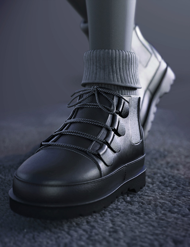 SU Short Boots for Genesis 8 and 8.1 Females