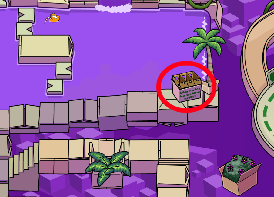 CPJourney April Fools 2026 Party Free item- Box Costume Location